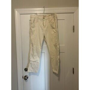 Levi Strauss Women’s Size 16 Signature Off-white High Rise Straight Stretch Jean